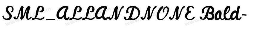 SML_ALLANDNONE Bold字体转换 SML_ALLANDNONE Bold字体转换
